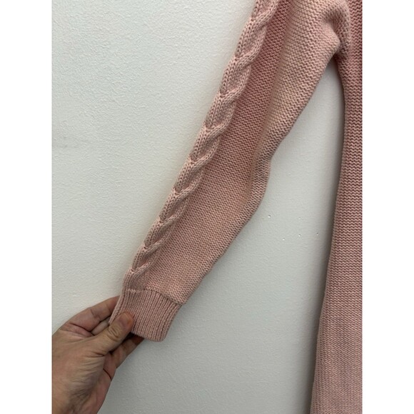 Gap Kids Girls Rose cable knit sweater Dress long sleeve casual Size M Pullover - Picture 3 of 9